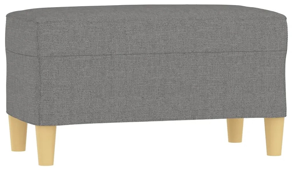349368 vidaXL Bancă, gri închis, 70x35x41 cm, textil