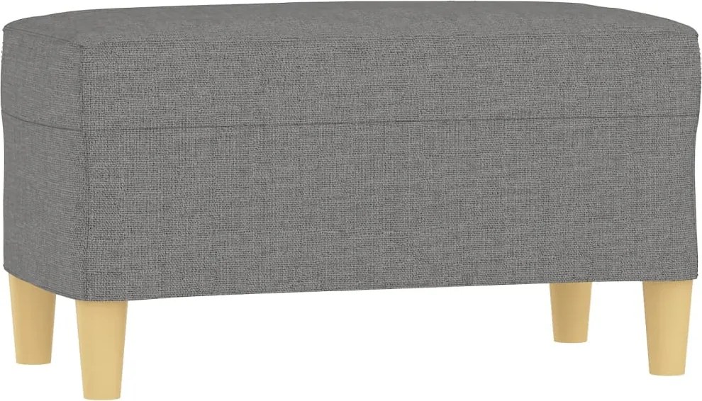 vidaXL Bancă, gri închis, 70x35x41 cm, textil