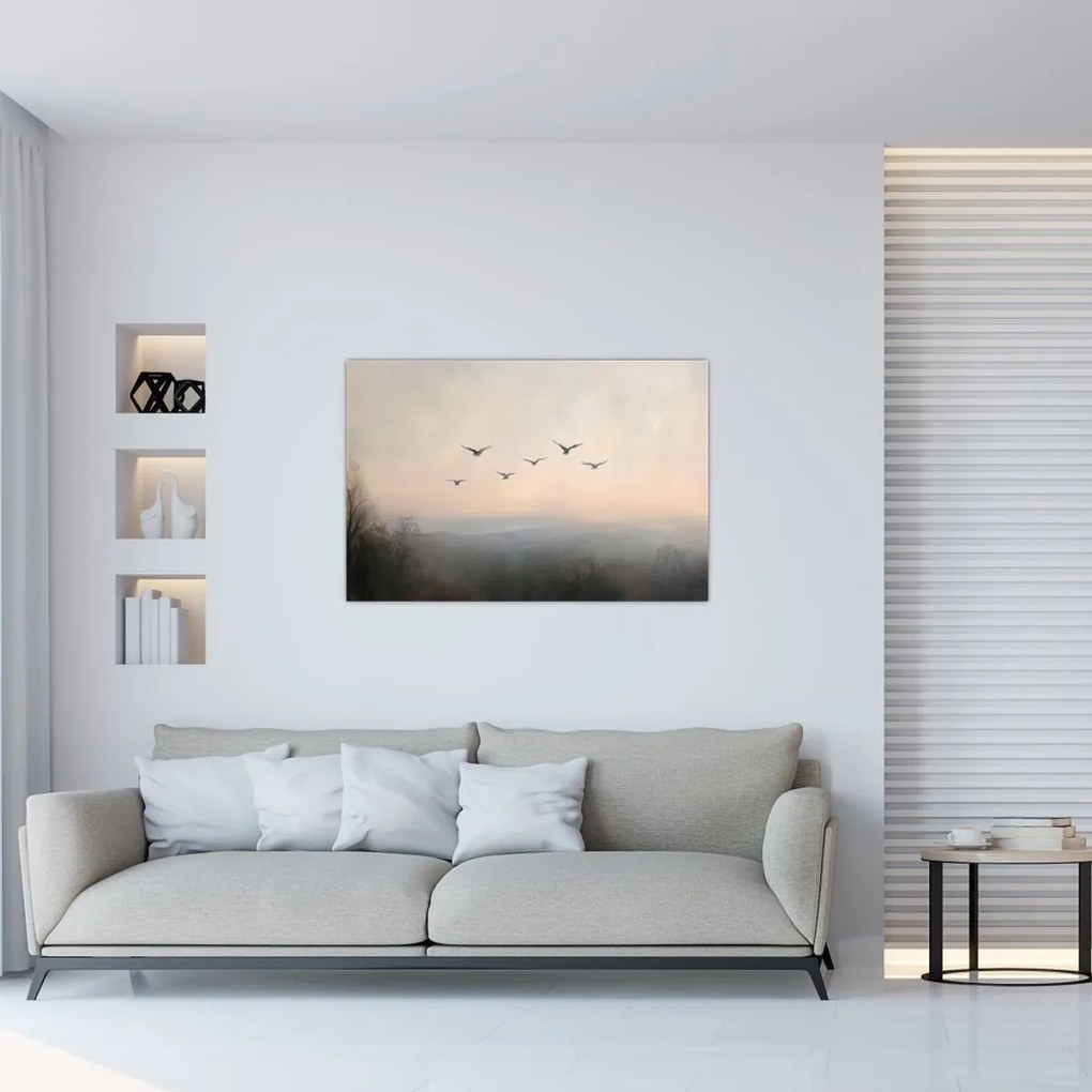 Tablou - Stol de păsări (90x60 cm)