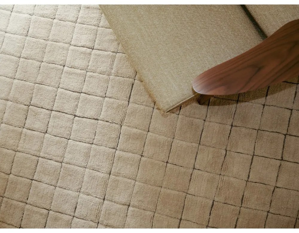 Covor chihlimbar țesut manual din lână 170x240 cm Mosaic Amber – Lorena Canals