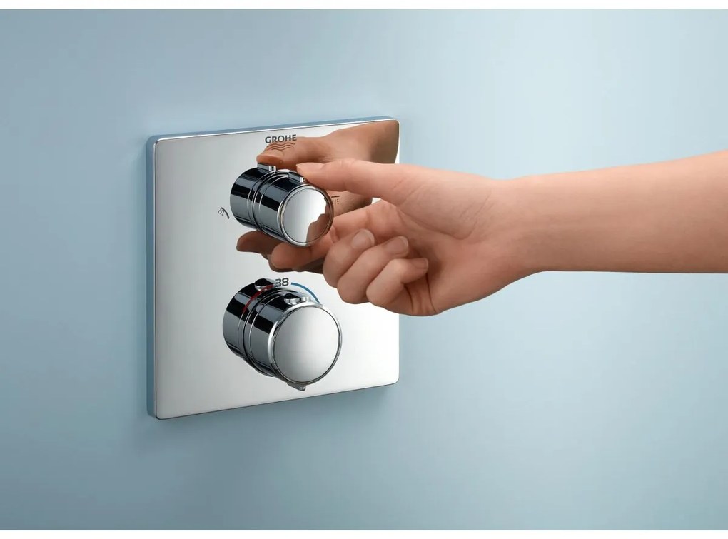 Grohe Vitalio Comfort set de dus ascuns cu termostat da StarLight Chrome 34882000