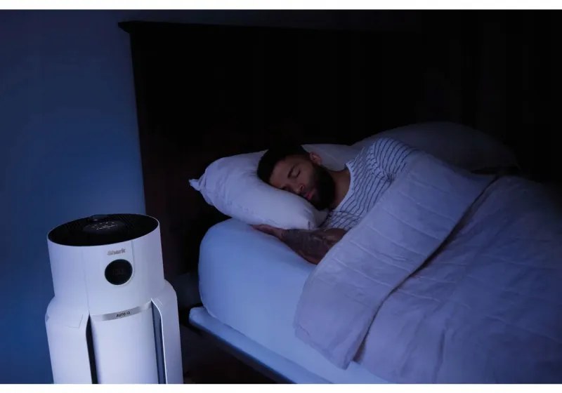 Purificator de aer Shark NeverChange Max HP300EU, Pana la 130 m², 54W, 5 viteze, Nu se schimbă filtrul până la 5 ani, Afișaj LED, Alb
