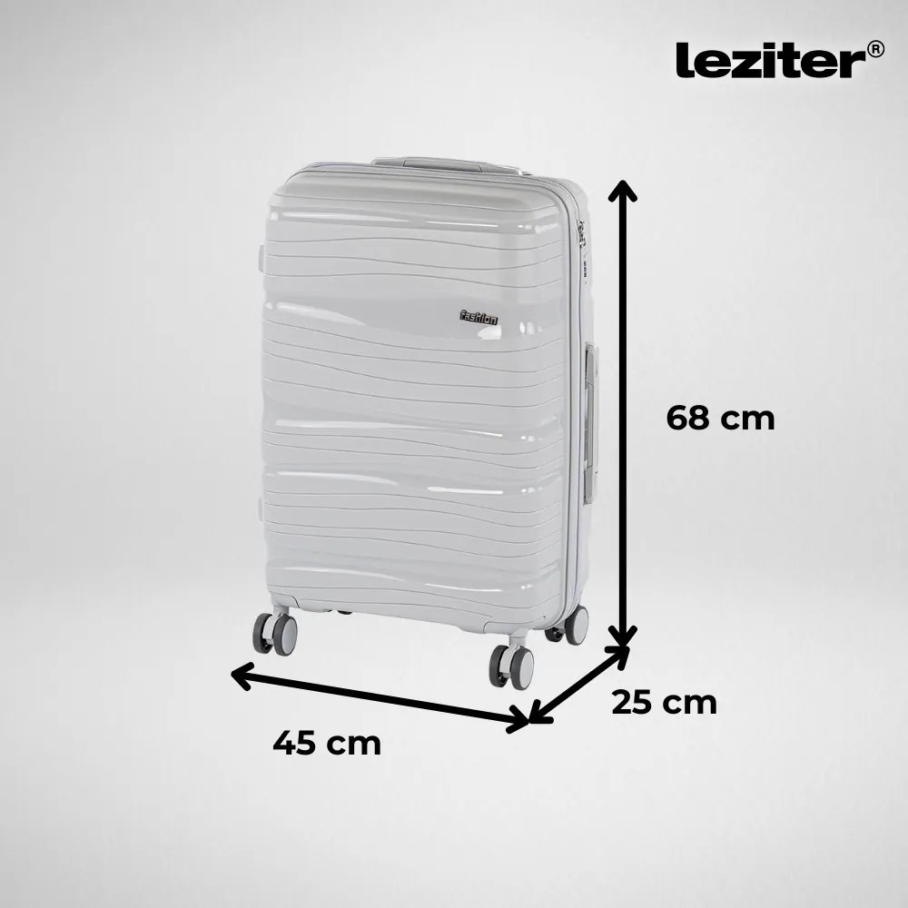 TraveLux Voyager X gurulós bőrönd szett szürke