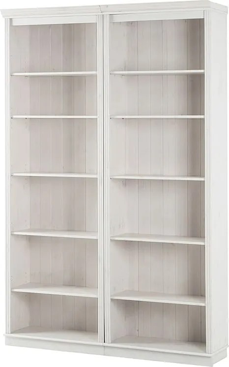Bibliotecă albă din lemn de pin 148x223 cm Anita – Støraa