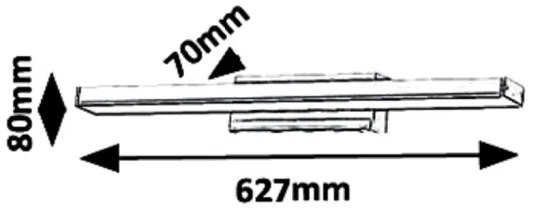 Rabalux 6129 - Iluminat oglindă baie LED JOHN LED/18W/230V IP44