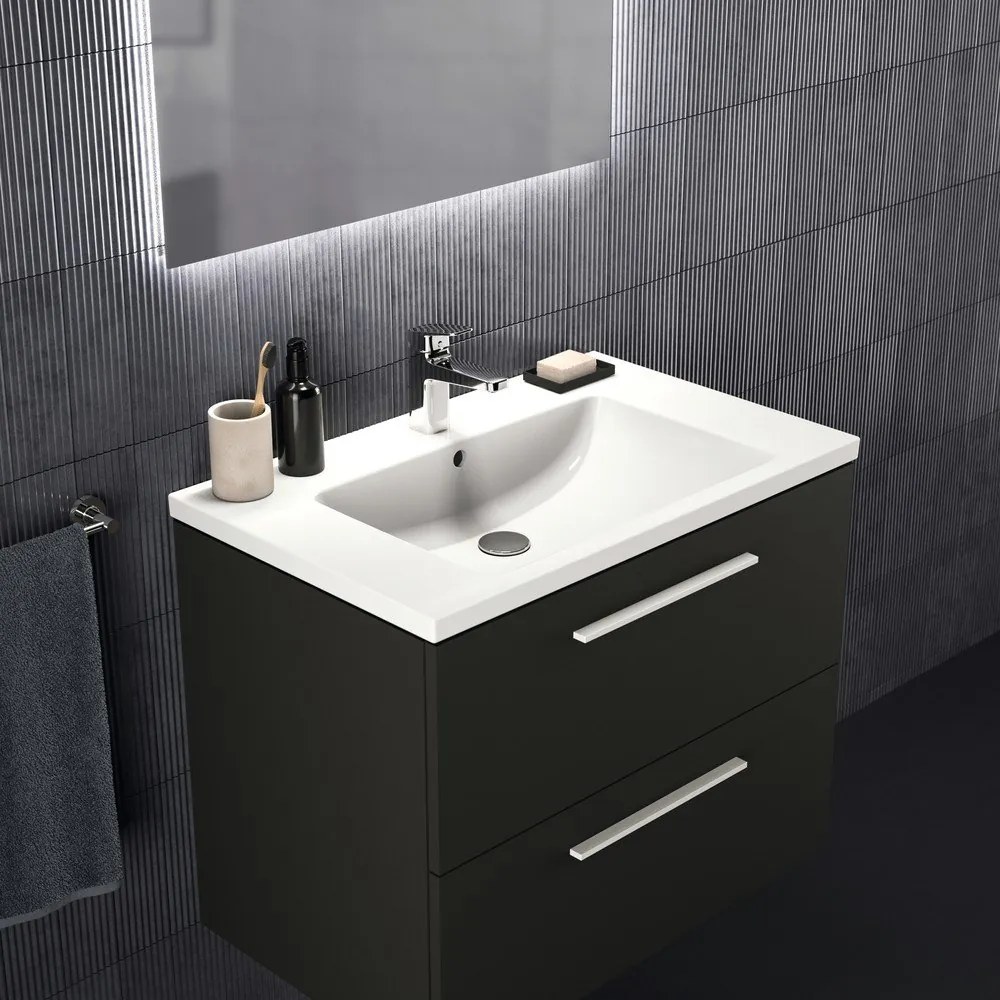 Dulap sub chiuvetă gri antracit suspendat 80x63 cm i.Life B – Ideal Standard