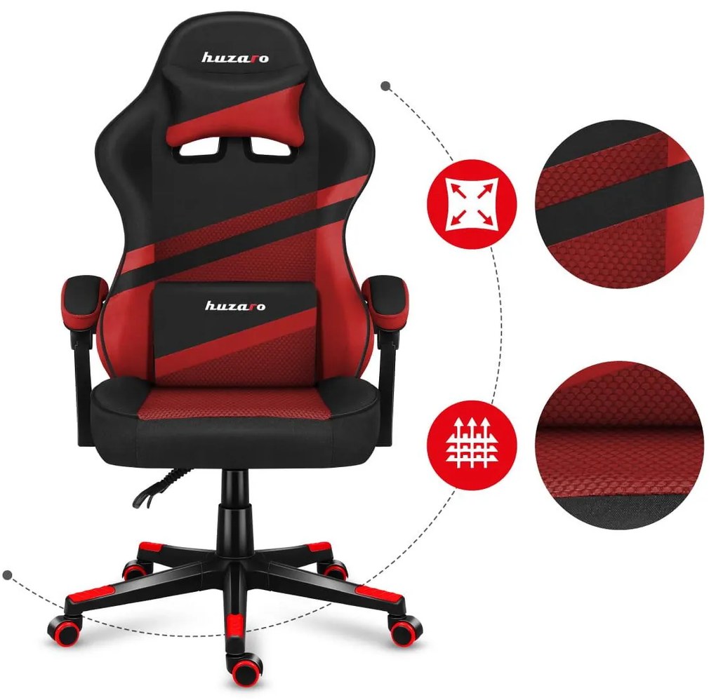 Fotoliu gaming Fusion 4.4 (negru + roșu). 1087471