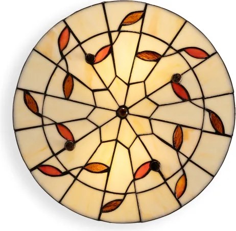 BRILAGI - Tiffany lampă de tavan cu vitralii FOLIA 2xE27/60W/230V Ø 40 cm