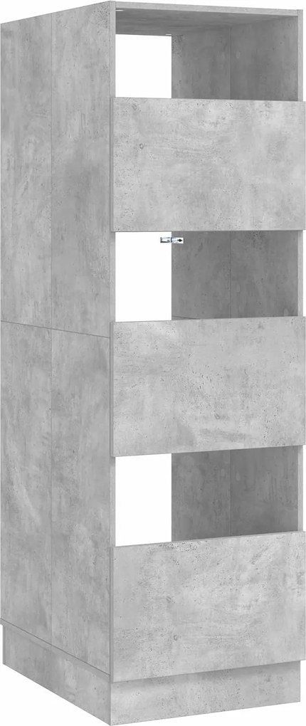 vidaXL Dulap de rufe cu ușă Beton 50 x 68 x 162 cm Lemn compozit
