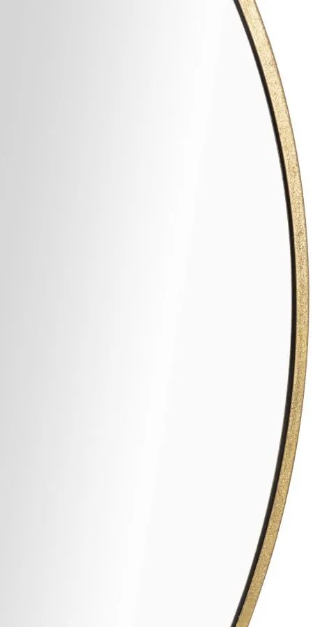 Oglinda decorativa aurie cu rama din metal, ∅ 100 cm, Elegant Mauro Ferretti