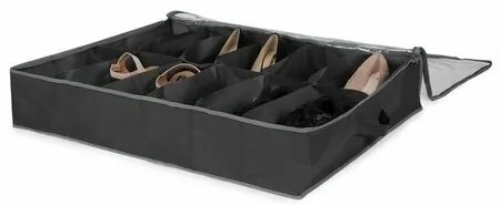 Compactor Organizator pentru pantofi Dora, 76 x 60x 15 cm, gri închis