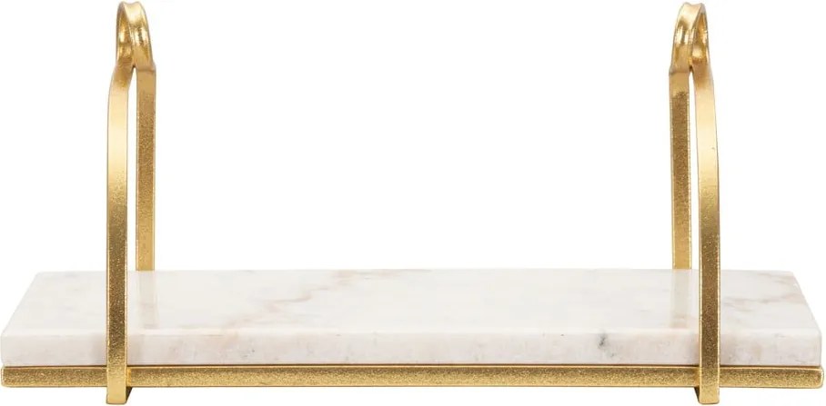 Raft alb/auriu din marmură 40 cm Marble – Mauro Ferretti