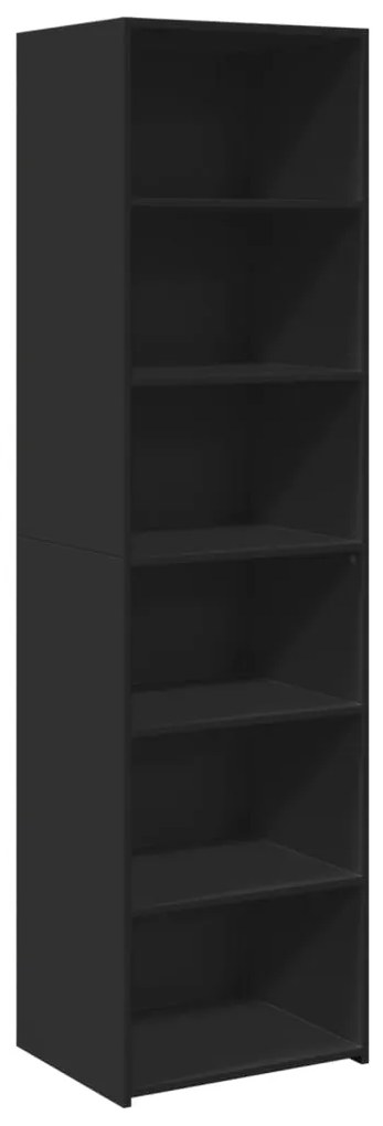 3281681 vidaXL Dulap înalt, negru, 50x41x185 cm, lemn prelucrat