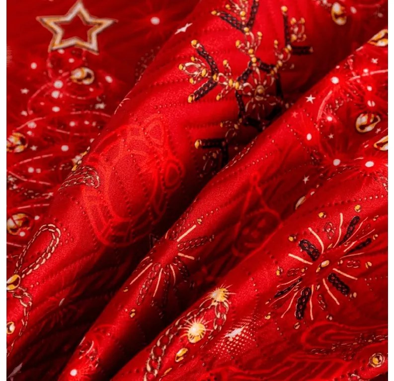 Cuvertura de pat CHRISTMAS MAGIC, rosu Dimensiune: 200 x 220 cm