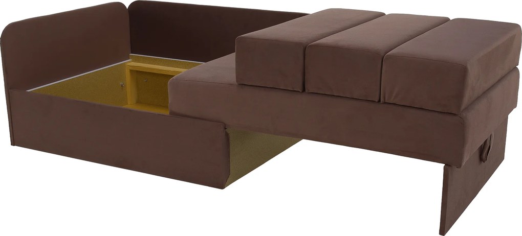 Canapea extensibilă, maro Taupe, MONTES UNI