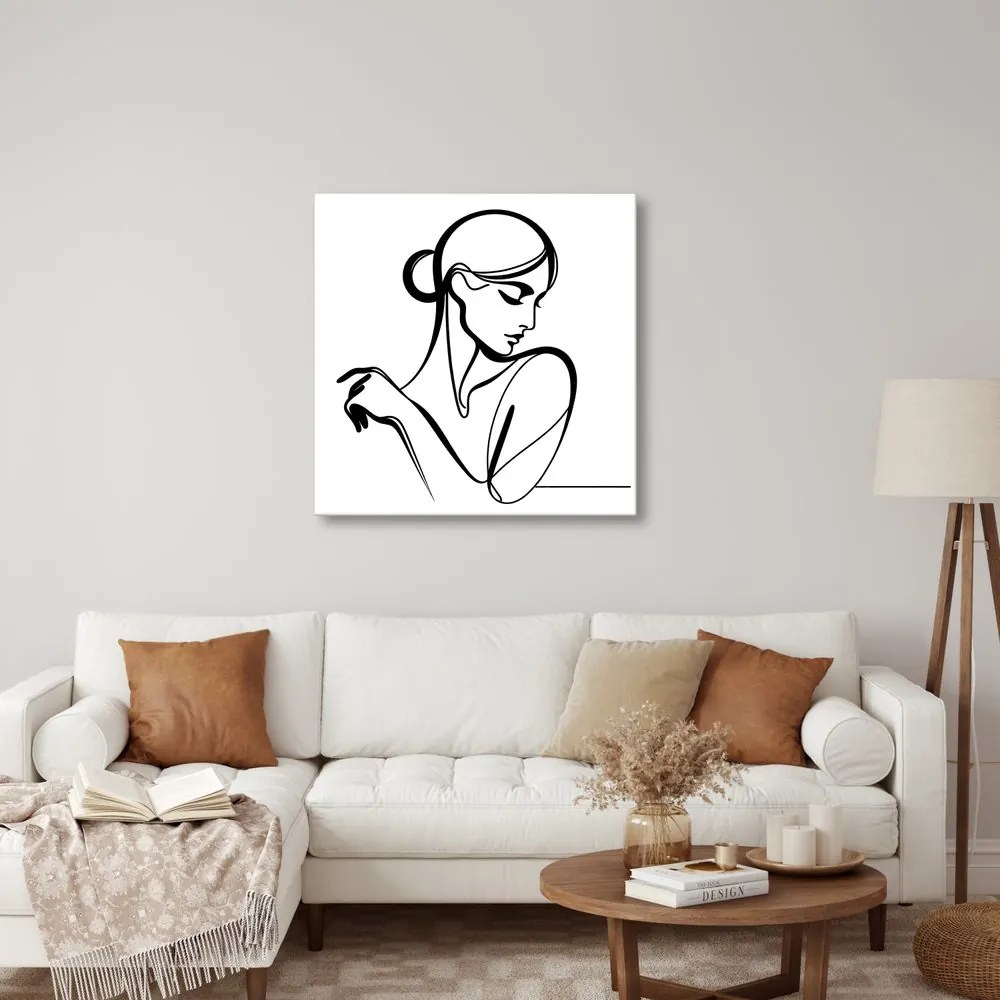 Tablou linie feminină misterioasă