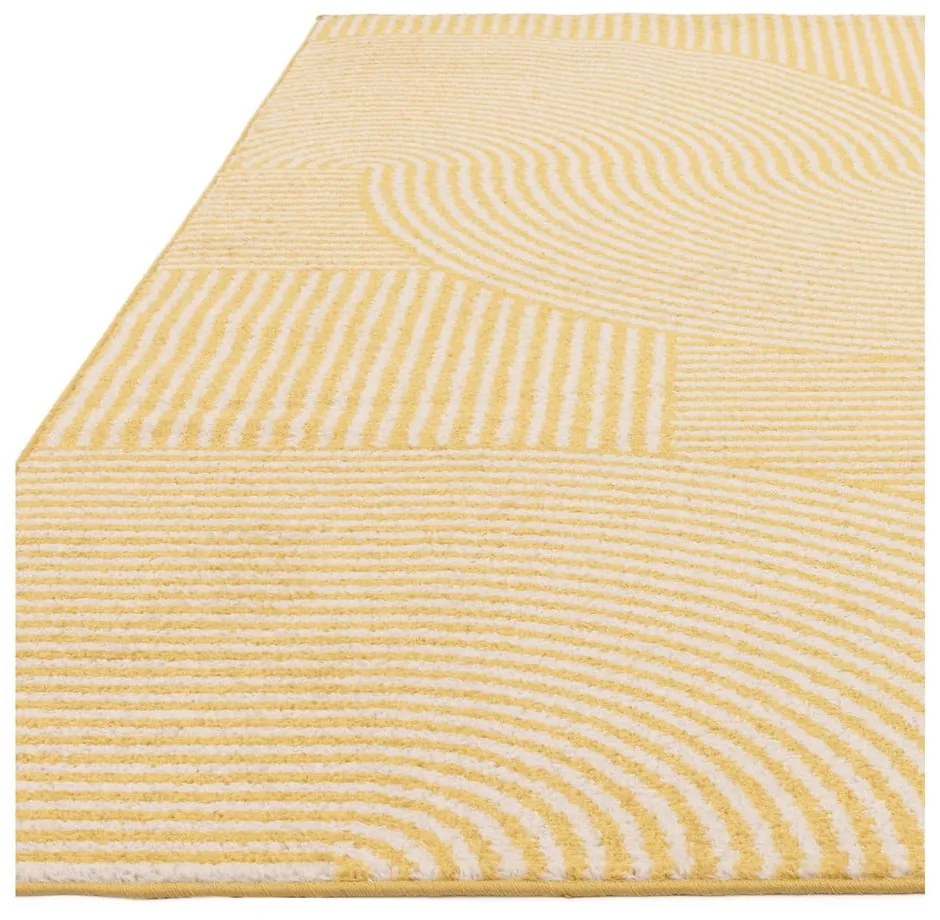 Covor galben 160x230 cm Muse Yellow Geometric – Asiatic Carpets