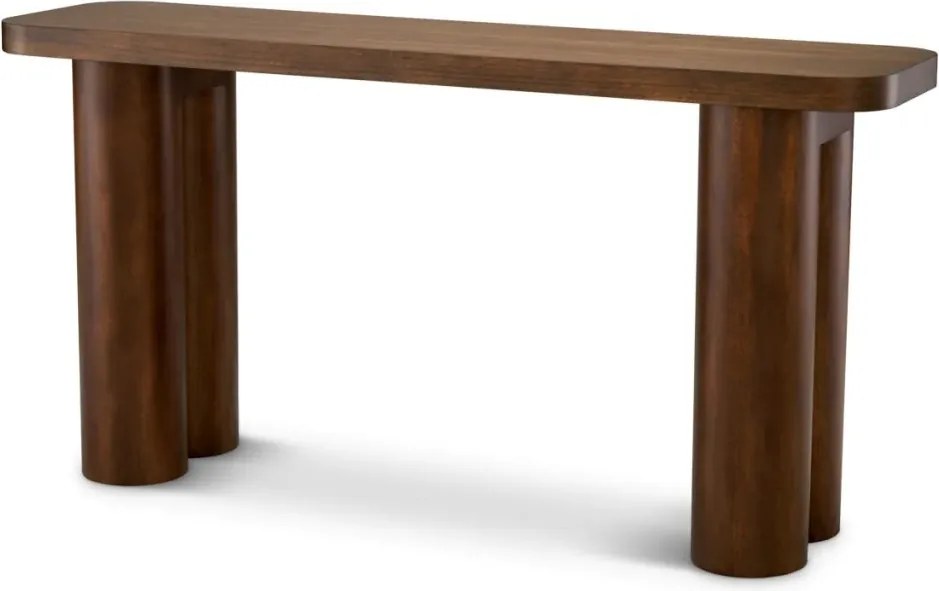 Consola LUX din Lemn, Furnir Okoume, Lindbrook 150x40cm
