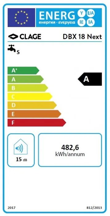 Incalzitor instant de apa, Clage E-comfort DBX 18 Next, 18kW - 400 V, clasa A, 3200-36118