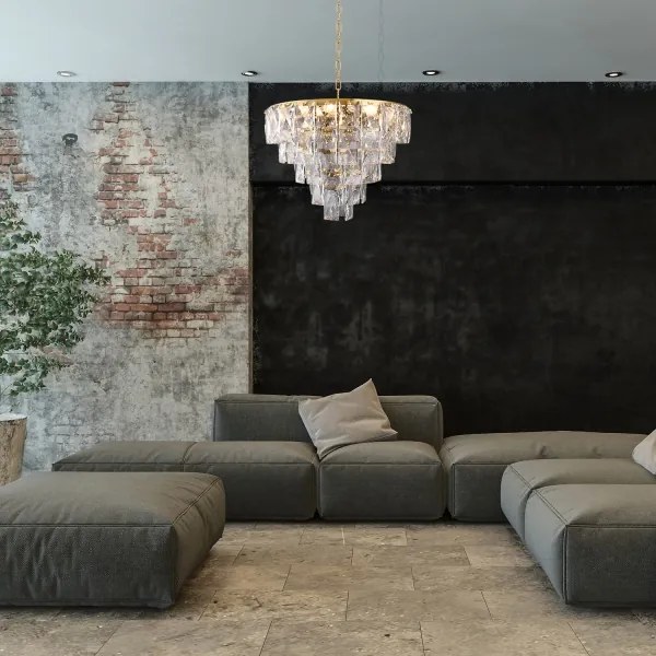 Lustră de cristal pe lanț CHELSEA 6xE14/40W/230V