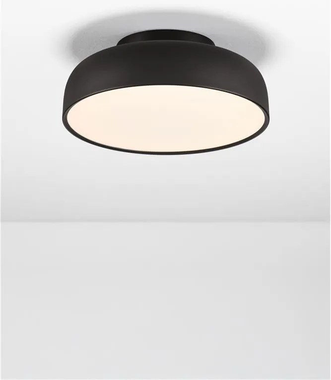 Plafoniera LED stil modern 2700K NOELIA negru 40cm