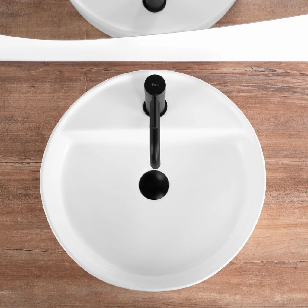 Lavoar Ronda alb L45 cm