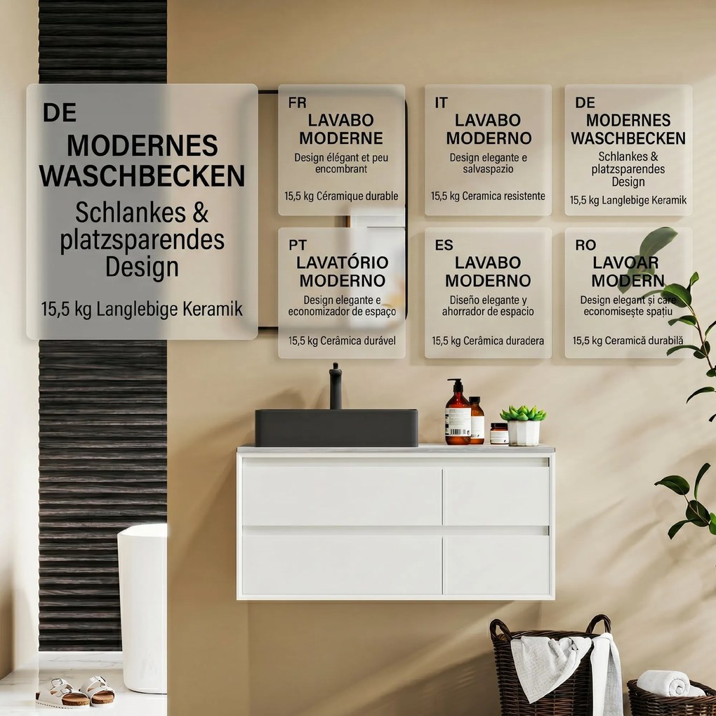 HOMCOM Oglindă de Baie 60 x 80 cm Oglindă Decorativă de Perete cu Ramă Metalică și Cârlig Ușor de Agățat pentru Sufragerie, Hol, Intrare - Negru | Aosom Romania