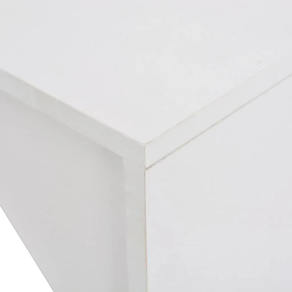 Masa de bar cu dulap, alb, 115 x 59 x 200 cm 1, Alb