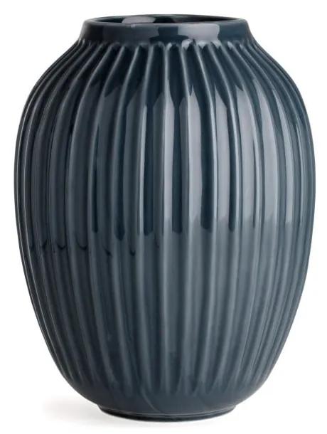 Vază din gresie Kähler Design Hammershoi, înălțime 25 cm, gri antracit