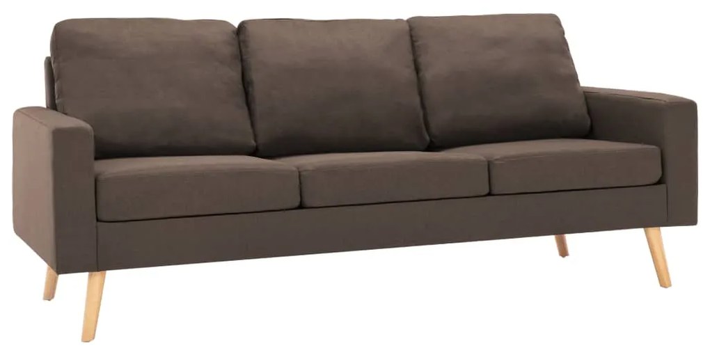 3056626 vidaXL Set de canapele, 2 piese, maro, material textil