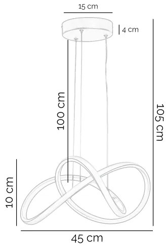 Lustră LED pe cablu ONLI DAFNE LED/30W/230W 4000K negru