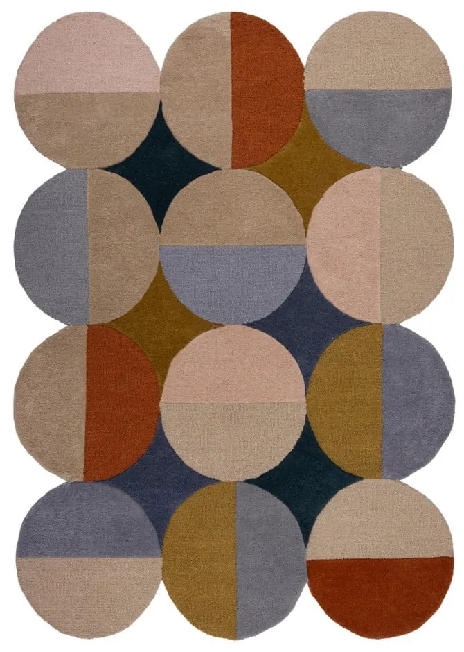 Covor țesut manual din lână 160x230 cm Mia Ellipse – Flair Rugs