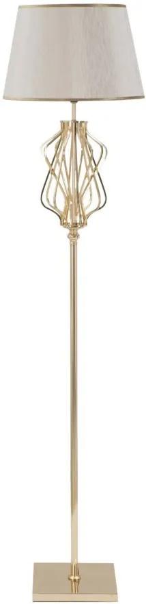 Lampadar auriu/crem din metal, Soclu E27 Max 40W, ∅ 40 cm, Glam Mauro Ferretti