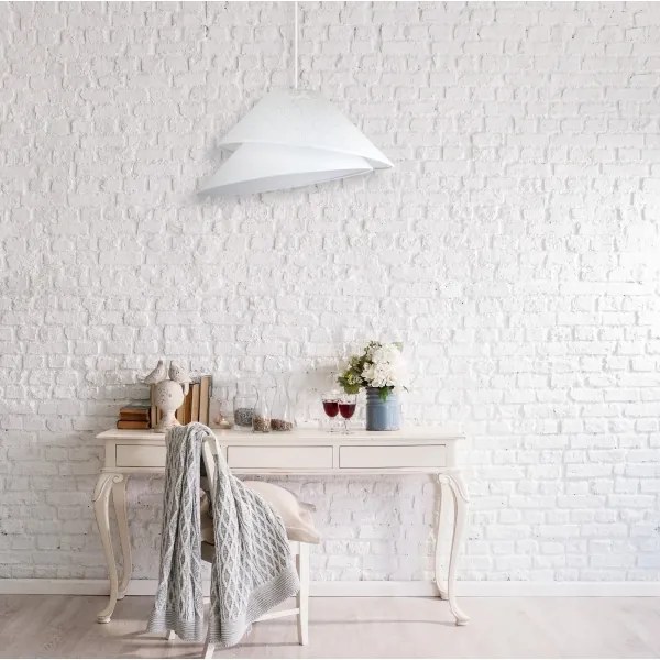 Lustră pe cablu Duolla COCO 1xE27/40W/230V d. 50 cm alb