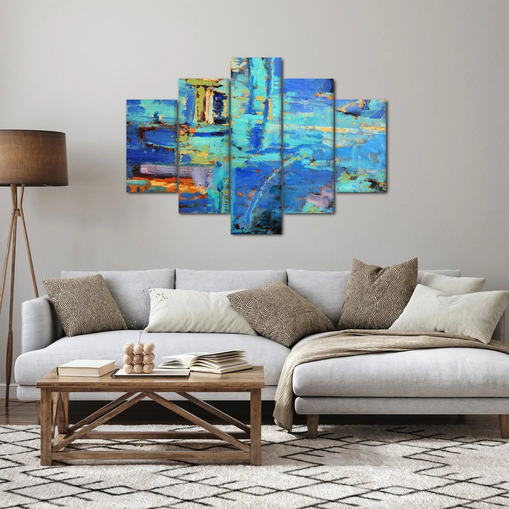 Tablou - pictură abstractă în ulei (150x105 cm)