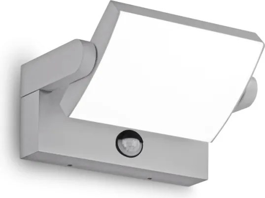 Ideal Lux - Aplică LED de exterior cu senzor SWIPE LED/21W/230V CRI90 IP54 gri