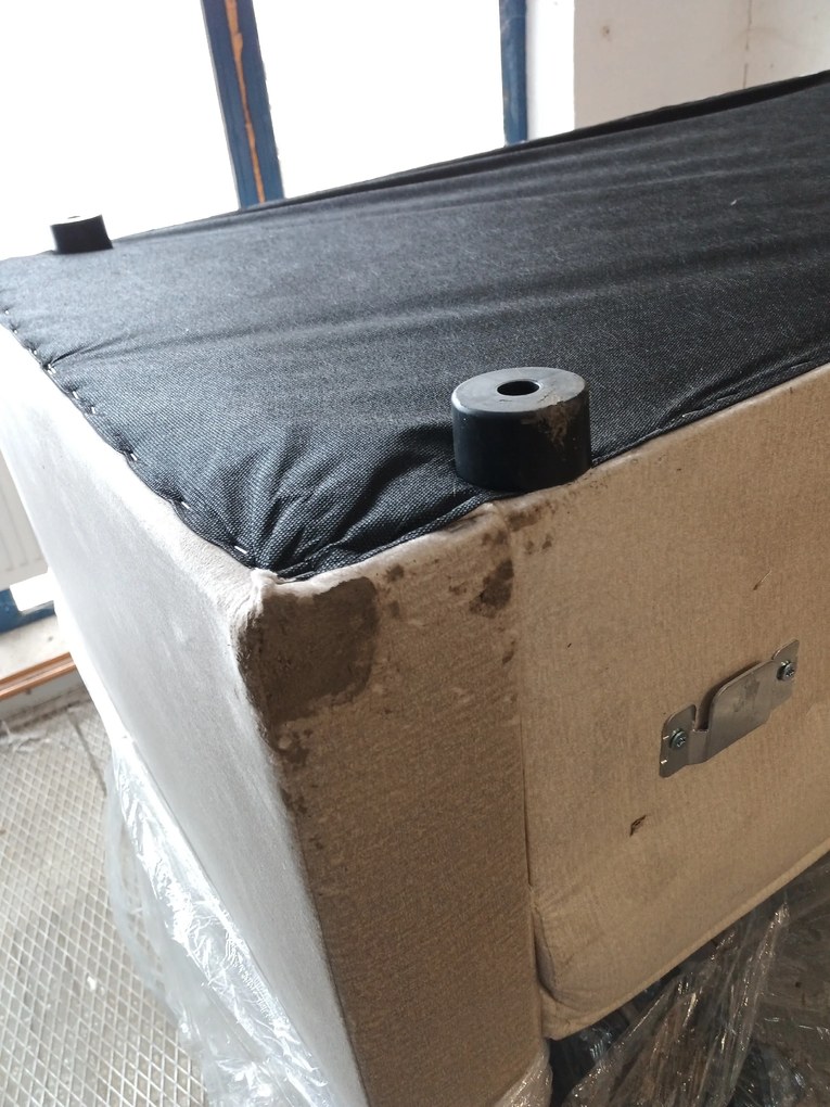 OFERTA Canapea de colt extensibila bej CAVELO, reversibila II. calitate