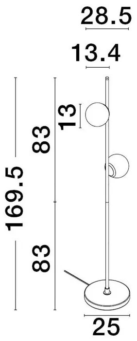 Lampadar LED design modern NUVOLE