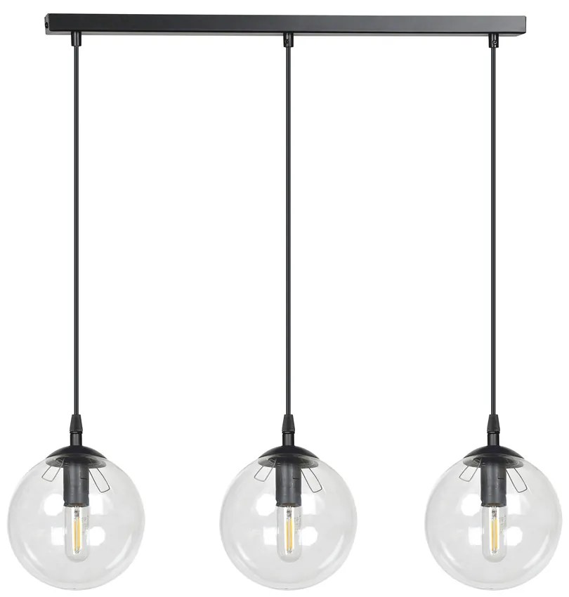 Suspensie Cosmo 3 Bl Transparent 711/3 Emibig Lighting, Modern, E14, Polonia