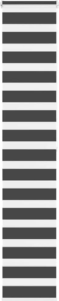 vidaXL Jaluzea tip zebra neagră lățime țesătură 40,9 cm poliester