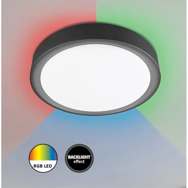Rabalux - Plafonieră LED RGB dimabilă cu senzor LED/28W/230V + telecomandă