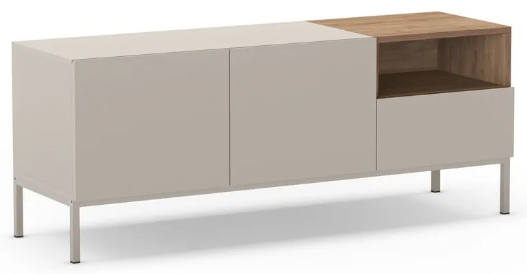 Comodă TV crem 140x55 cm Cailin – Marckeric