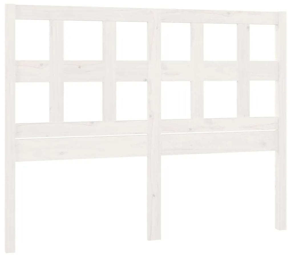 818936 vidaXL Tăblie de pat, alb, 185,5x4x100 cm, lemn masiv de pin