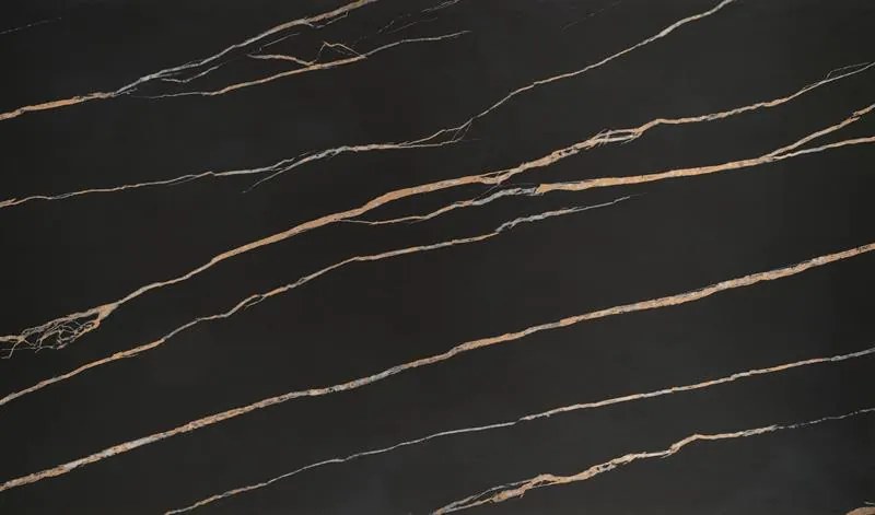 Masa extensibila Lozano marmura neagra L140-200 cm