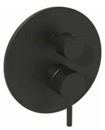 Paffoni - Baterie de duș LIGHT pentru montaj încastrat, negru