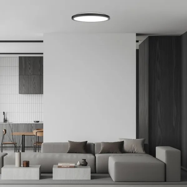 Plafonieră LED Rabalux 71097 GONZALO LED/36W/230V d. 40 cm negru