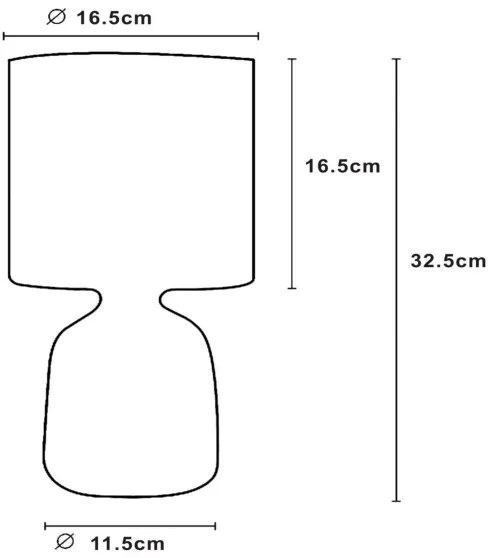 Lucide 47503/81/36 - Lampă de masă COSBY 1xE14/40W/230V