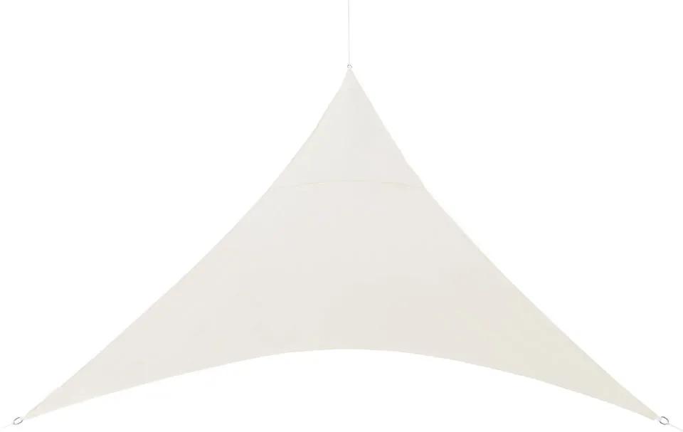 [en.casa]® Copertina parasolar rezistenta la apa, 360 x 360 x 360 cm, poliester/poliuretan, triunghiulara, culoarea nisipului