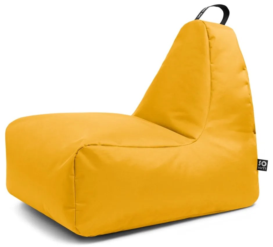 Fotoliu bean bag galben Chill L – So Soft?