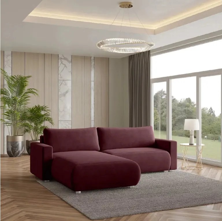 Coltar extensibil MONORA, burgundy, colt interschimbabil